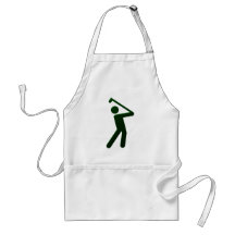 Golfer golf player schürzen