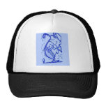 golfista abstracto gorros  