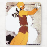 Golfista de la mujer tapete de raton