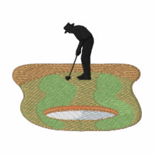 Golfista de la silueta polo