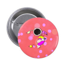 Golfista divertido del niño pin
