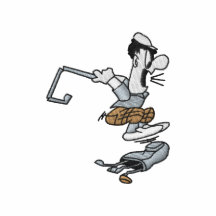 Golfista enojado polo bordado