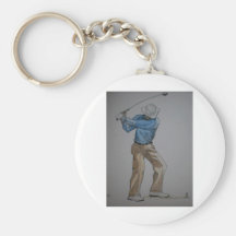 Golfista Llavero