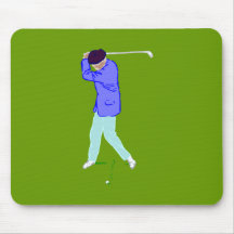 Golfspieler Golfer golf player Mousepads