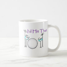 Golpearía que gráfico determinado del tambor púrpu tazas de café
