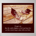 golpee apagado sus zapatos con el pie - poster ins