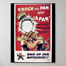 Golpee la cacerola de Japón Posters