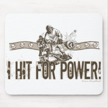 ¡Golpeé para el poder! Mousepad Alfombrillas De Ratones