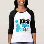 Golpeo con el pie como un chica camisetas