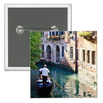 Góndola en Venecia Italia botones