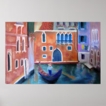 góndola en Venecia Poster