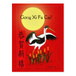 Gongo XI Fa Cai/chino Tarjetas Postales