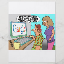 Google parodia el dibujo animado flyer personalizado