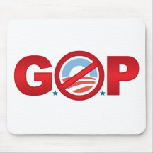 GOP - NObama Mousepads Tapetes De Ratón