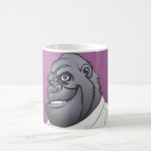 Gorila de Boss del hombre de negocios del cigarro  Tazas De Café