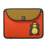 Gorila tímido divertido funda para macbooks
