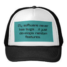 Gorra al azar de las características