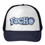 Gorra azul del camionero de la etiqueta de Focho