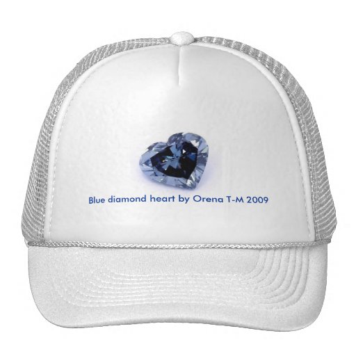 Gorra azul del corazón del diamante por Orena TM 2