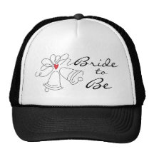 Gorra blanco de la novia de boda del negro simple 