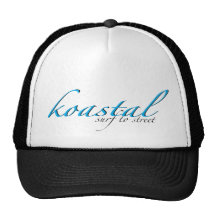 Gorra blanco negro del camionero de Koastal