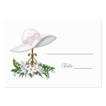 Gorra bonito, tarjeta del lugar de las flores tarjetas de negocios