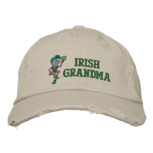 Gorra bordado abuela irlandesa gorra de béisbol