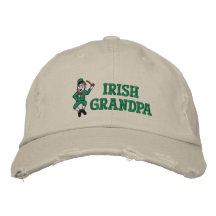 Gorra bordado abuelo irlandés gorras bordadas