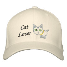 Gorra bordado amante del gato gorra bordada