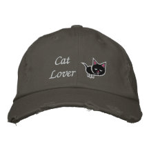 Gorra bordado amante del gato gorra bordada
