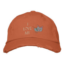 Gorra bordado amante del gato gorra de béisbol bordada