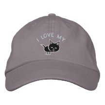 Gorra bordado amante del gato gorra bordada