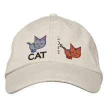 Gorra bordado amante del gato gorra de béisbol
