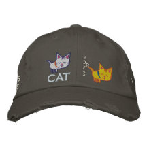 Gorra bordado amante del gato gorras bordadas