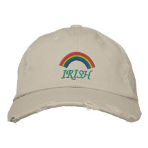 Gorra bordado arco iris irlandés gorras bordadas