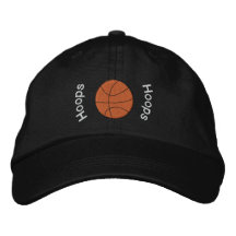 Gorra bordado baloncesto de los aros gorra bordada