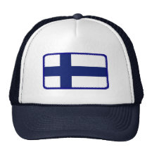 Gorra bordado bandera del efecto de Finlandia