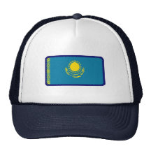Gorra bordado bandera del efecto de Kazajistán