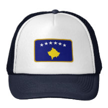 Gorra bordado bandera del efecto de Kosovo