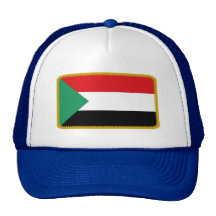 Gorra bordado bandera del efecto de Sudán