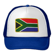 Gorra bordado bandera del efecto de Suráfrica