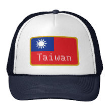 Gorra bordado bandera del efecto de Taiwán