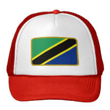 Gorra bordado bandera del efecto de Tanzania