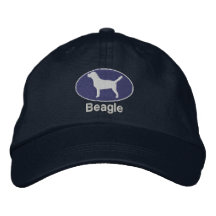 Gorra bordado beagle (oscuro) gorras de beisbol bordadas