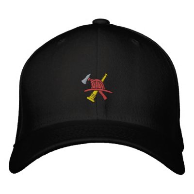 Gorra bordado bombero gorra de béisbol bordada