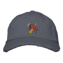 Gorra bordado bombero gorra de béisbol bordada