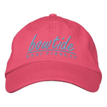 gorra bordado bowtide (rosa) gorro bordado