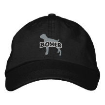 Gorra bordado boxeador de la silueta gorros bordados