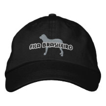Gorra bordado Brasileiro de Fila de la silueta Gorras De Béisbol Bordadas