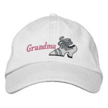 Gorra bordado calzado del vintage de la abuela gorra de beisbol bordada